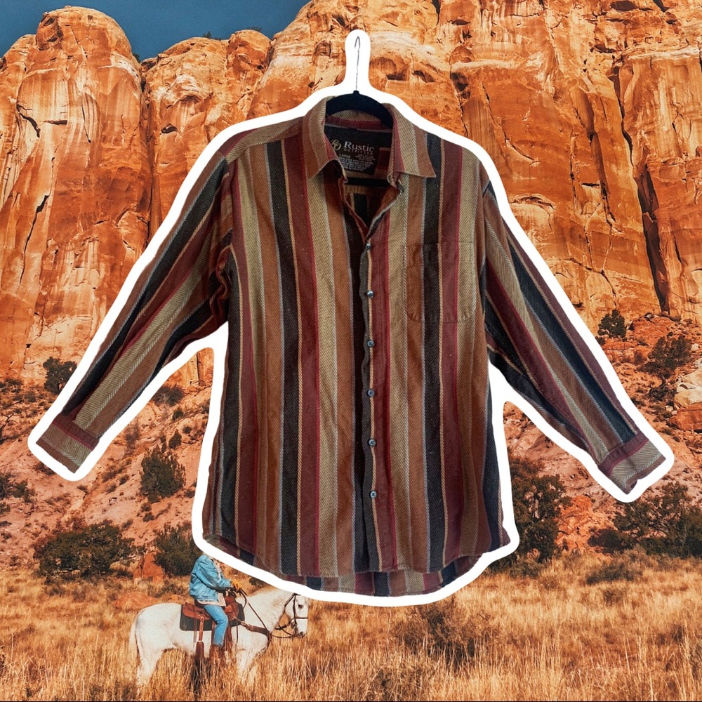 Western button up flannel. Size large